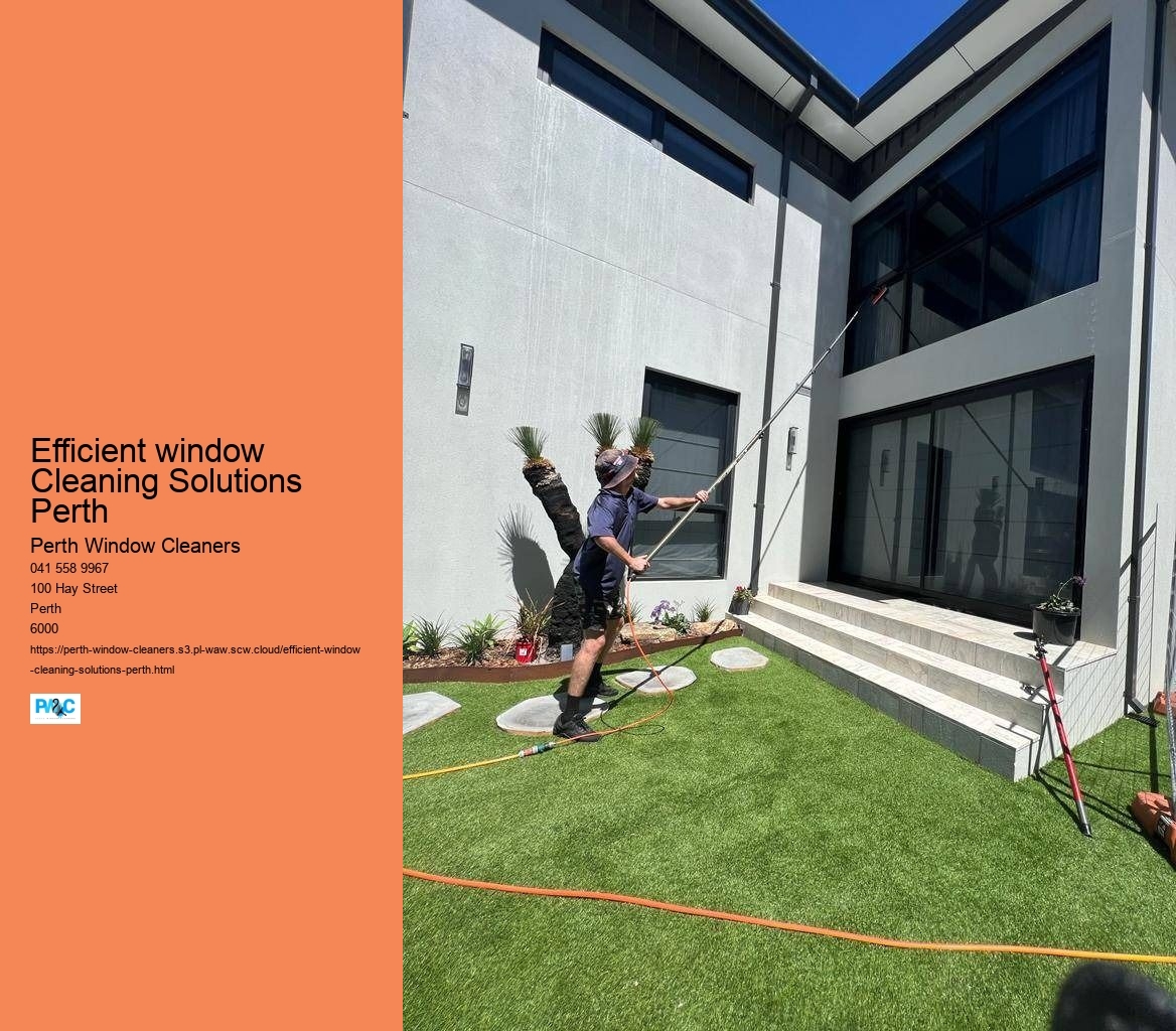 Efficient window Cleaning Solutions Perth