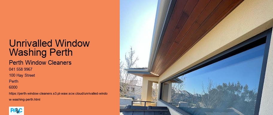 Unrivalled Window Washing Perth